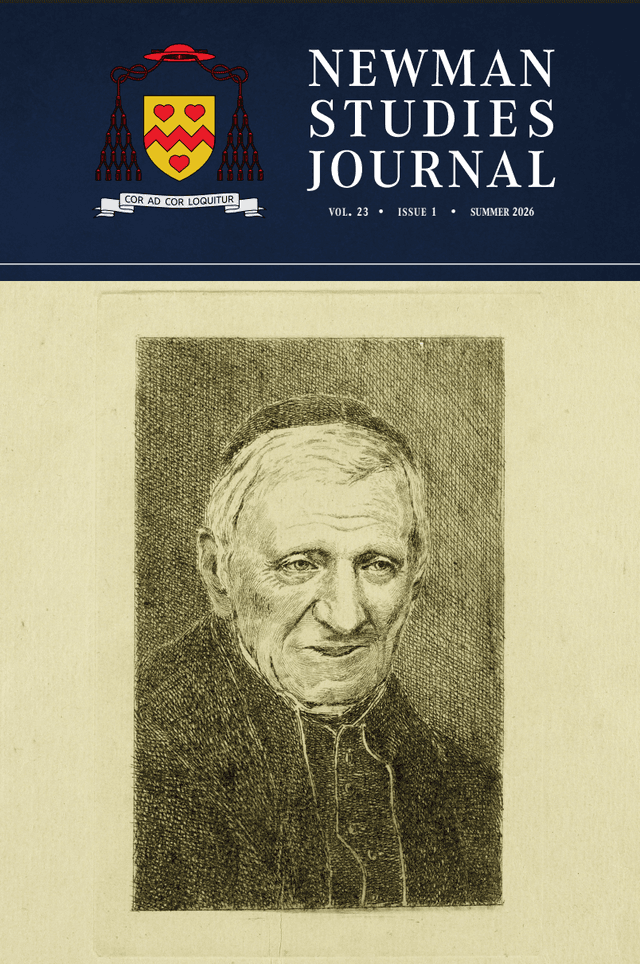 Newman Studies Journal cover, Vol. 23 · Issue 1 · Summer 2026