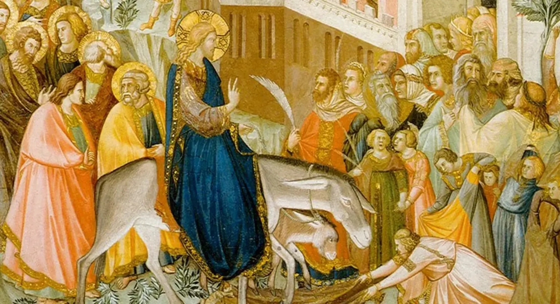 Entry into Jerusalem - Pietro Lorenzetti, c. 1320 — Lower Basilica of San Francesco, Assisi
