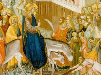 Entry into Jerusalem - Pietro Lorenzetti, c. 1320 — Lower Basilica of San Francesco, Assisi