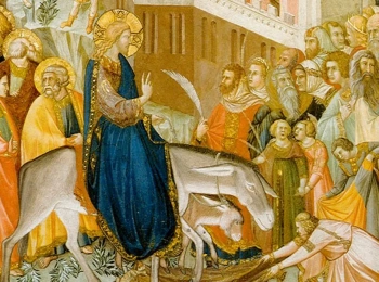 Entry into Jerusalem - Pietro Lorenzetti, c. 1320 — Lower Basilica of San Francesco, Assisi
